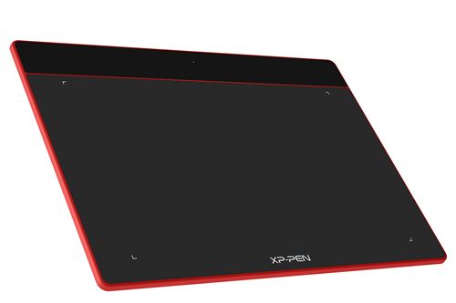 Tablette Graphique à Stylet XP-PEN Deco Fun XS 4 x 3 Pouces Stylet Passif 8192 Niveaux Idéal pour Signature Electronique et Education à Distance - Rouge Carmin