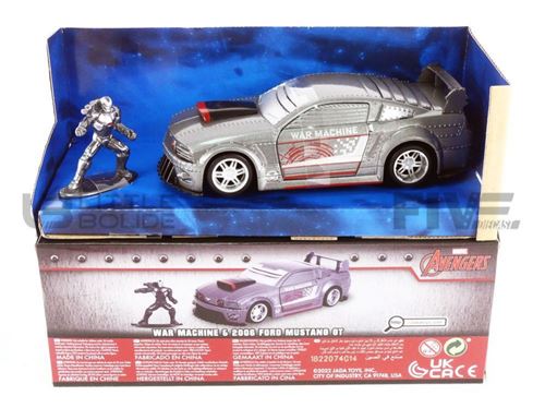 Voiture Miniature de Collection JADA TOYS 1-32 - FORD Mustang War Machine - 2007 - Silver - 33082S