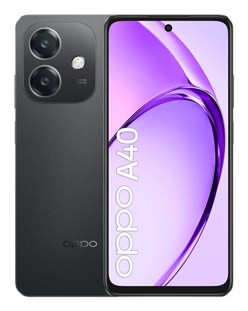 TIM OPPO A40 16,9 cm (6.67 ) Double SIM Android 14 4G USB Type-C 4 Go 128 Go 5100 mAh Noir