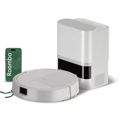 Aspirateur Robot Laveur Irobot Roomba 115Ae - 15 000 Pa - 240 Ml - Base Auto Empty - Blanc