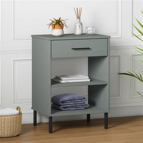 Vidaxl Gris Armoire Console Oslo - Image 3