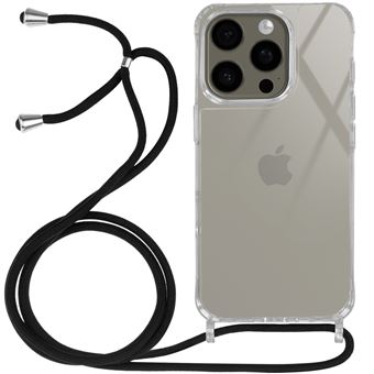 Coque IPhone 16e Ptny Avec Lanière - TPU Silicone Transparent Anti-Jaunissement - Lanière Réglable 1.5m