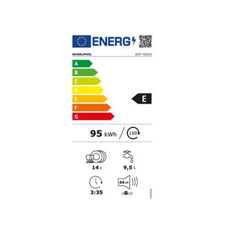 lave-vaisselle pose libre 60 cm whirlpool w2fhd624