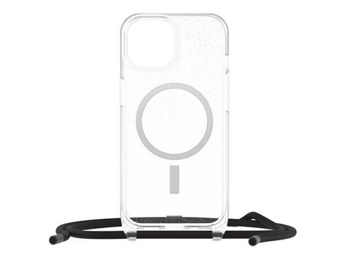 OtterBox React Series - Coque de protection pour téléphone portable - compatibilité avec MagSafe - stardust (paillettes transparentes) - pour Apple iPhone 15