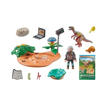 Playmobil 71526 Stégosaure Et Voleur D'Oeuf - Univers Dinos Avec Matériaux Recyclés