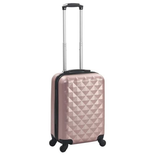 vidaXL Valise rigide Doré rose ABS 91893
