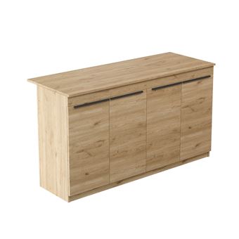 Table de cuisine en bois "Lark" - 160 x 60 x 90 cm - Marron - 1
