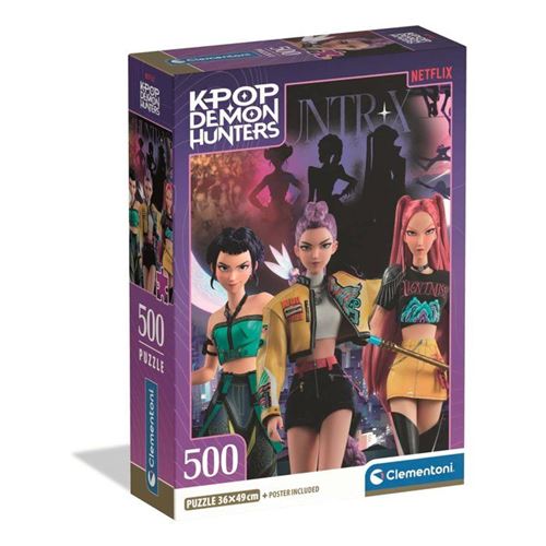 Clementoni - K-Pop Demon Hunters - Puzzle 500 Pieces