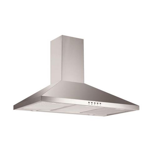 Non Communiqué Acier Inoxydable Glem Ghp945ix - Hotte - Hotte Décorative - Largeur : 90 Cm - Profondeur : 50 Cm - Evacuation & Recyclage