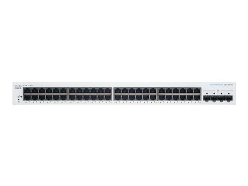 Cisco Business 220 Series CBS220-48T-4G - Commutateur - intelligent - 48 x 10/100/1000 + 4 x Gigabit SFP (liaison montante) - Montable sur rack