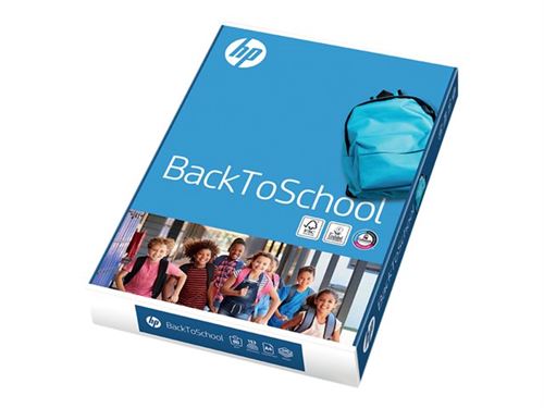 HP Back to School - A4 (210 x 297 mm) - 80 g/m² - 500 feuille(s) papier uni (pack de 5)