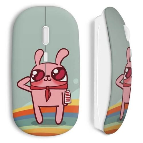 Souris Sans Fil Pink Rabbit Maniacase