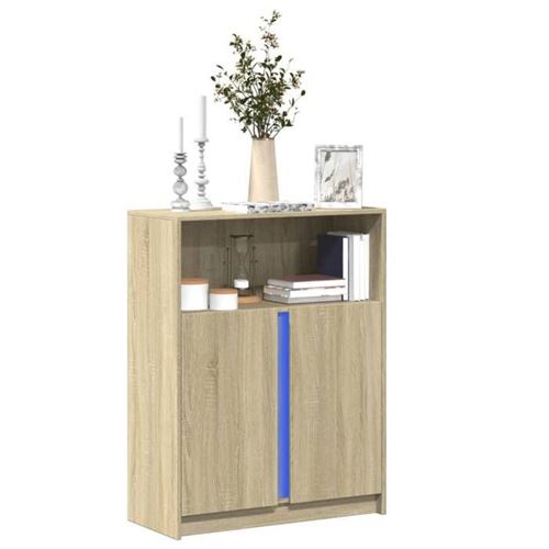 Vidaxl Buffet Led Chêne Sonoma - Image 3
