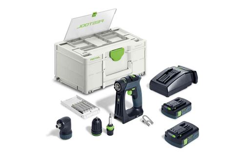 Non Communiqué Perceuse-Visseuse Sans Fil Cxs 18 C 3,0-Set - Festool - Avec 2 Batterie 18V 3.0Ah - Systainer - 576884
