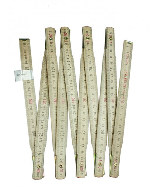 Fischer Darex Mètre Pliant De Menuisier Bois, 2 M - Image 3