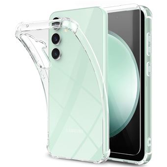 Coque Pour Samsung Galaxy S23 FE Silicone Transparente Angles Renforces + Verre Trempe Little Boutik© - 1