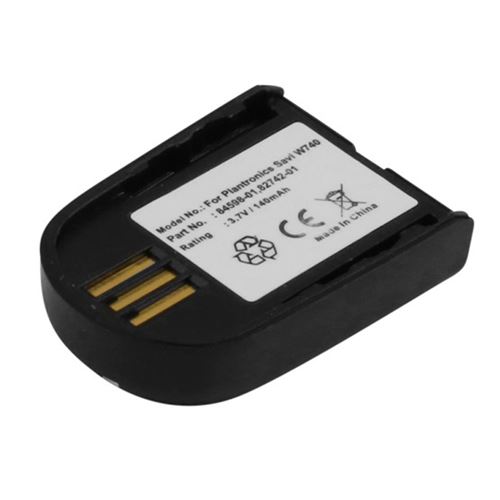 Batterie pour Casque Plantronics Savi W740 Li-polym&egrave;re 3.7V 140mAh 0.5Wh Noir