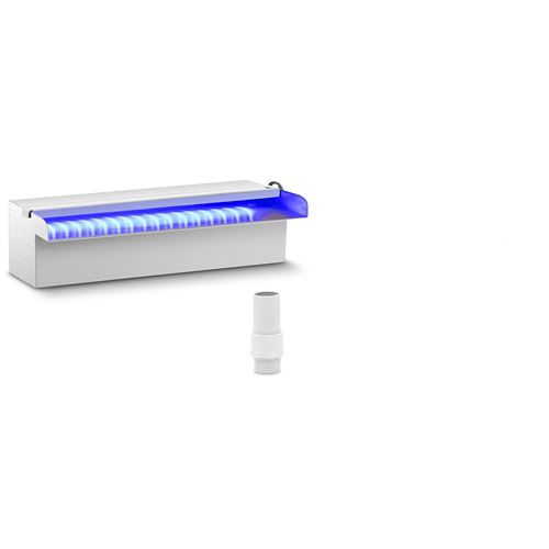 Uniprodo Fontaine de piscine - 30 cm - Éclairage LED - Bleu / Blanc