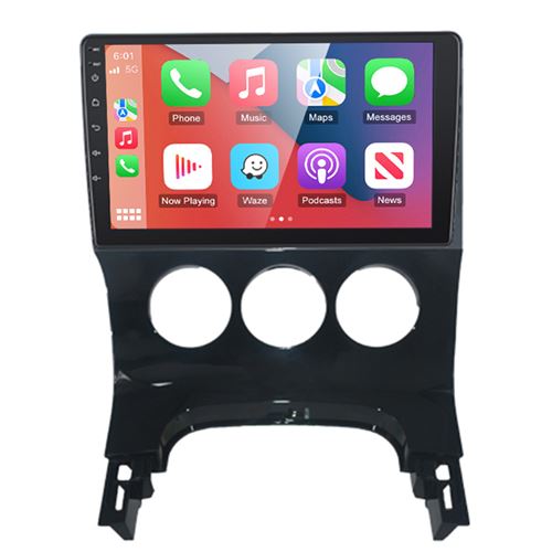 Gearelec Autoradio 9 Pouces Android pour Peugeot 3008 2009-2016 avec Carplay Andriod Auto GPS Navigation BT RDS WiFi