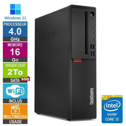 Lenovo M720s i5-8400 4GHz 16Go/2To SSD Wifi W11