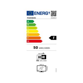 THOMSON TV LED 4K 108 cm 43UA5S13 Smart TV 43 UHD Android