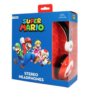 Super mario - casque audio kidsafe, musiques, sons & images