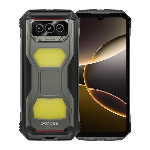 Doogee V Max S Téléphone Portable 6.58 , 22000mAh, 24(8+16)Go+256Go, 108MP+16MP,Empreinte digitale,NFC,Dual SIM 5G smartphone-536g-Gris