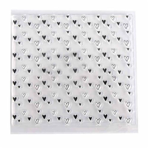 Tampons transparents 1025 x 97 cm - Coeurs - Rayher