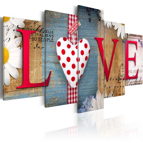 Tableau - LOVE - handmade - 100x50 Artgeist (5789)