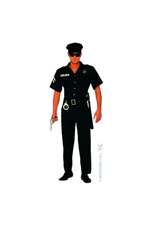 Costume Cop Homme - Noir - M