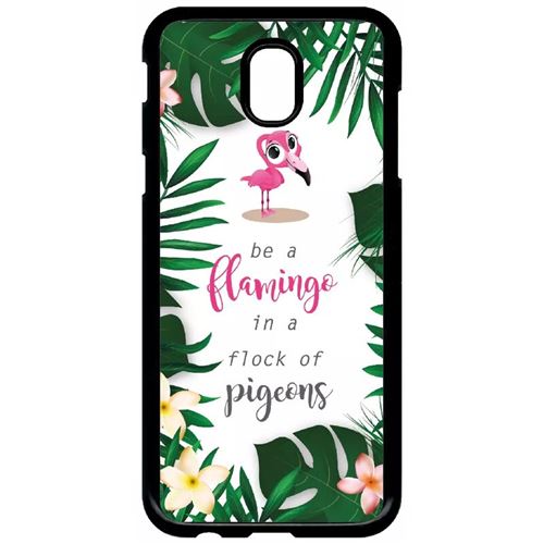 Coque Samsung Galaxy J5 2017 (j530) Etre Un Flamant Rose Dans Un Troupeau De Pigeons Fond Blanc 2
