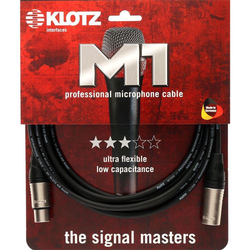 Klotz M1K1FM01000 Amphenol câble micro XLR 3 br. 10 mètres