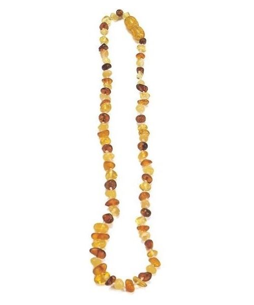 Glückskäfer collier d'ambre 36-38 cm multicolore