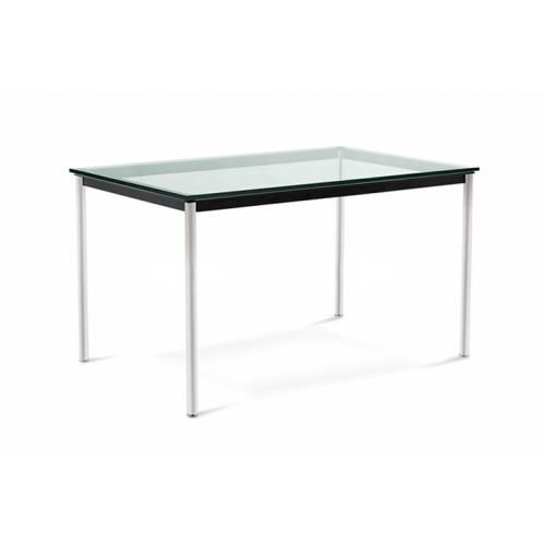 Table rectangulaire en verre LC11 Style Le Corbusier