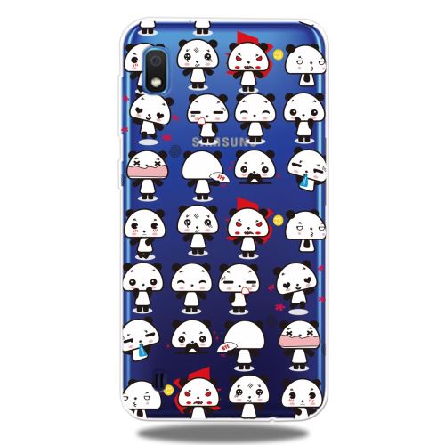 Coque en TPU impression de motifs extrêmement claire pandas pour votre Samsung Galaxy A10