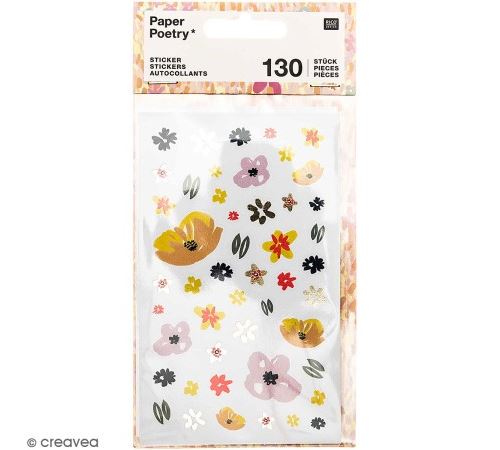 Stickers - Nature - Fleurs - 130 pcs