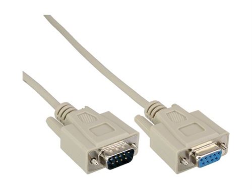 Intos Electronic Ag Inline - Rallonge De Câble Série - Db-9 (M) Pour Db-9 (F) - 20 M - Moulé