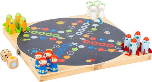 Small Foot jeu pour enfants Ludo - Spacejunior 24 x 24 cm 19-pi&egrave;ces