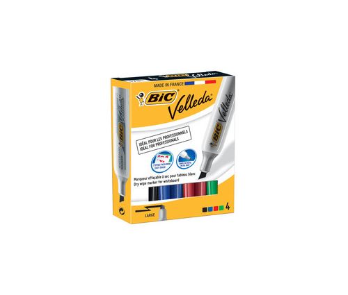 Bic - Marqueur pour tableau blanc Velleda 1781 - Étui de 4 - Image 2