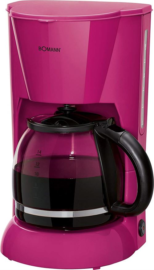 Bomann KA 183 CB Cafetière Filtre pour 12–14 tasses, sécurité Nuit ropf Plaque de maintien au chaud, arrêt automatique, indicateur du niveau d'eau, mûre