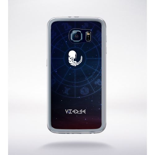 Coque Signe Astrologique Vierge Compatible Samsung Galaxy S6 Transparent
