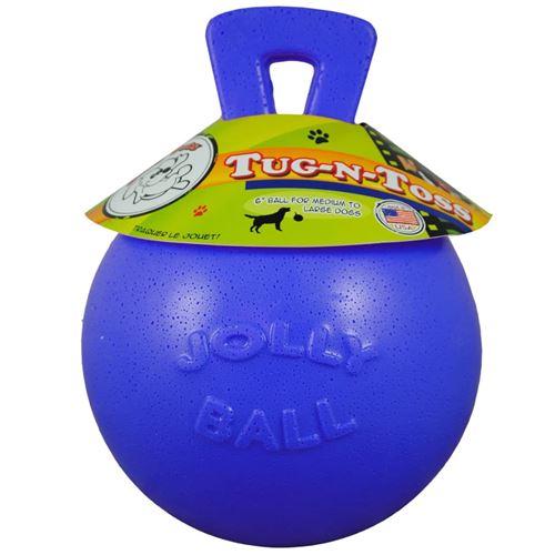 Comparer les prix de Jolly Pets Balle pour chiens Tug-n-Toss 25 cm Bleu