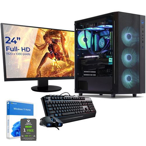 Pack PC Gaming Expert Watercooling, Intel i9-9900KF, Geforce RTX 3060, 16 Go RAM DDR4, 480Go SSD, 2To HDD, USB 3.1, Wifi,, écran, c/s et Win 10