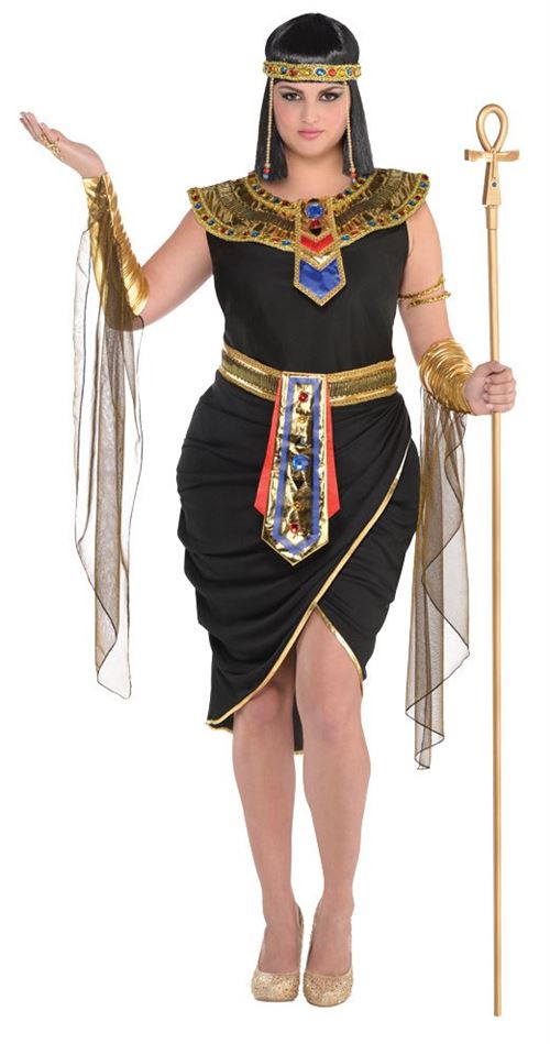 Amscan robe égyptienne Reine PL noire taille 46-48