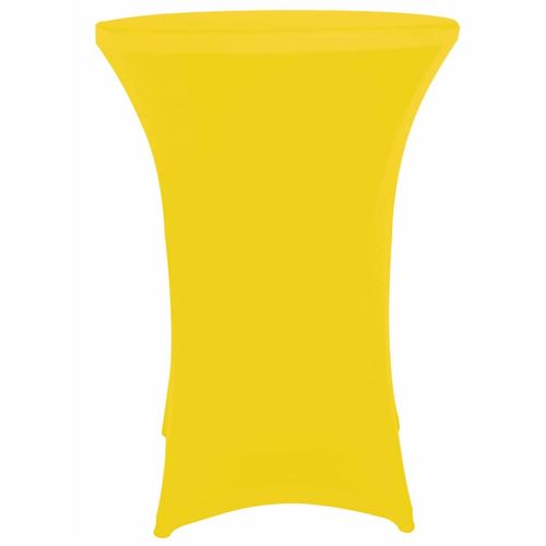 Perel Housse pour table de bar Jaune FP205