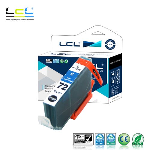 LCL Cartouche d'encre Compatible PGI-72 PGI-72C(1Cyan) Remplacement pour Canon PIXMA Pro-10