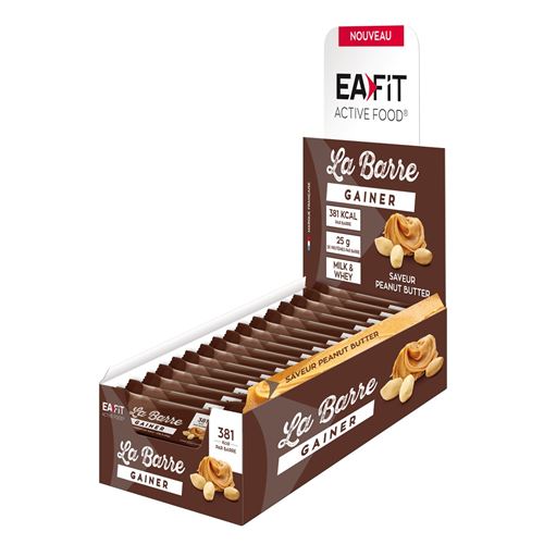 Barre gainer EA Fit x16 Beurre de cacahuète