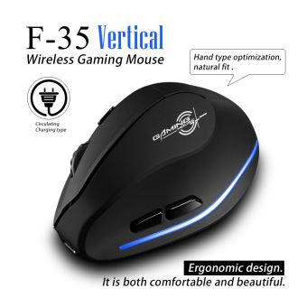 Souris Verticale Sans Fil Zelotes - Ergonomique, Rechargeable, 3 Niveaux DPI, Pour PC Et Mac