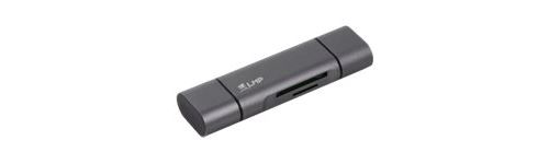 LMP USB-C Noir lecteur de carte mémoire - lecteurs de carte mémoire (MicroSD (TransFlash),SD, Noir, 80 mm, 50 g)