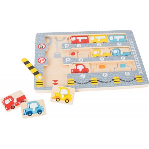 Jeu en bois - puzzle pièces à déplacer 'parking' - Legler 10660
